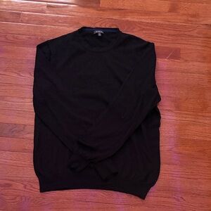 Saks Fifth Avenue Black Crewneck Sweater